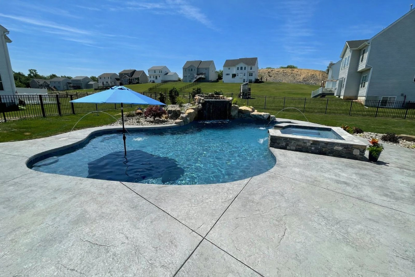 Concrete pool decks in Jurupa Valley, CA