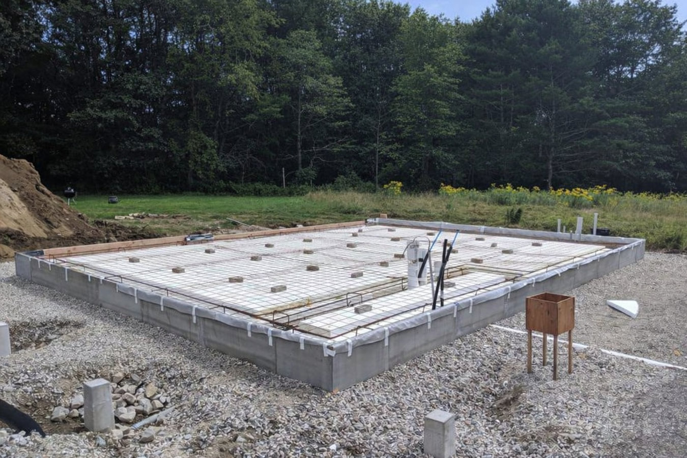 Slab foundation building in Jurupa Valley, CA